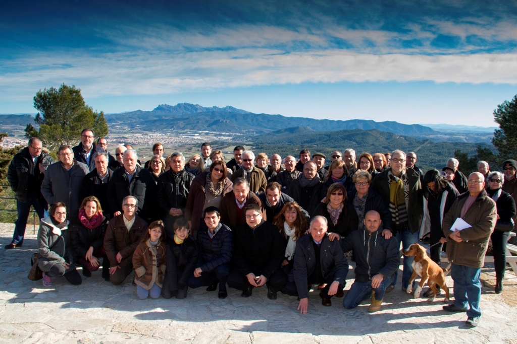 Foto de família de la trobada de CiU a la Tossa