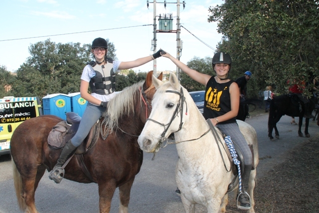 Mar i Olga solà, genets que han participat a la ruta 1711