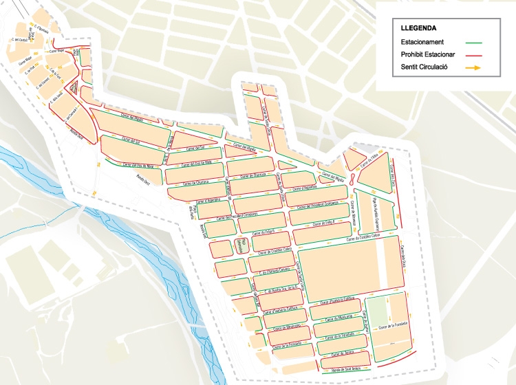 Mapa amb la nova organització del municipi