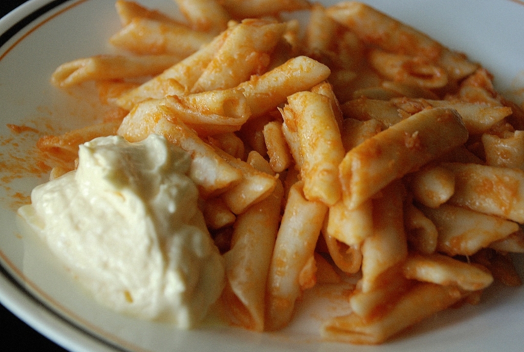 Macarrons amb bacallà