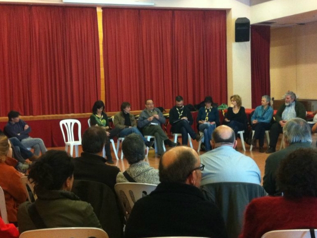 El Pare Manel va parlar d'espiritualitat i educació en la seva xerrada. Foto: Maria Valdívia