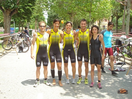 Els participants del CAI Triatló