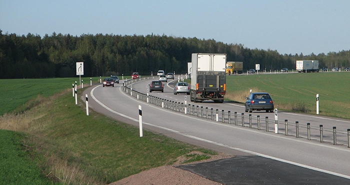 Una de les carreteres sueques 2+1 FOTO: J. Olsson