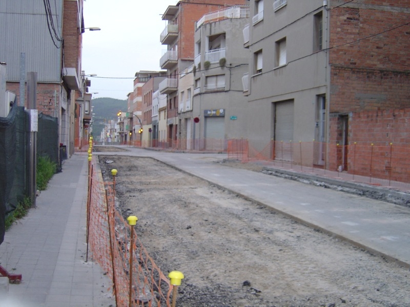 Obres al carrer Santa Llúcia