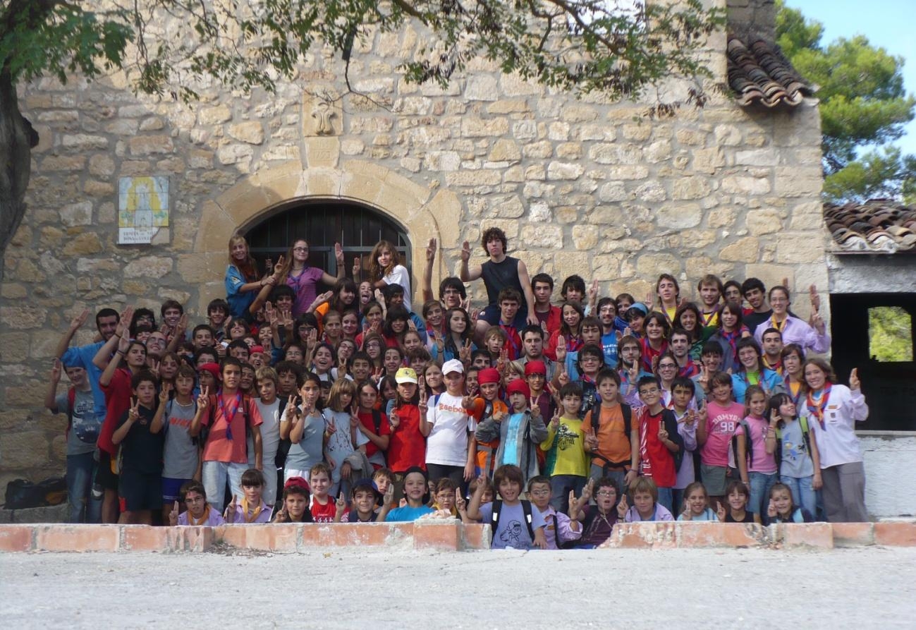 Els escoltes i monitors de l’A.E.Torxa a Collbàs