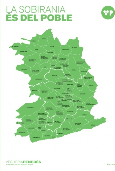 Mapa amb els municipis adherits