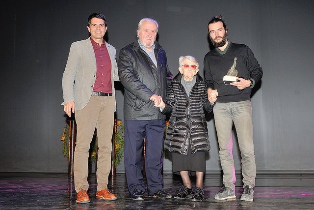 Familiars de David Padrós, durant l'homenatge al compositor. Foto: Aj.Igualada