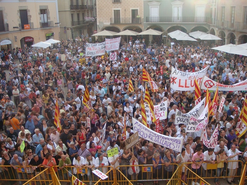 La manifestació va aplegar més de 1.500 persones