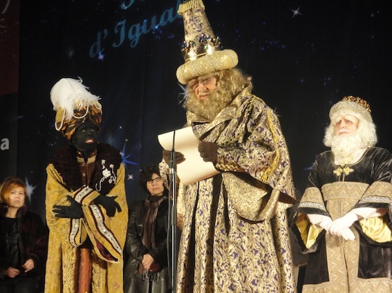 Els tres Reis a la recepció del Passeig
