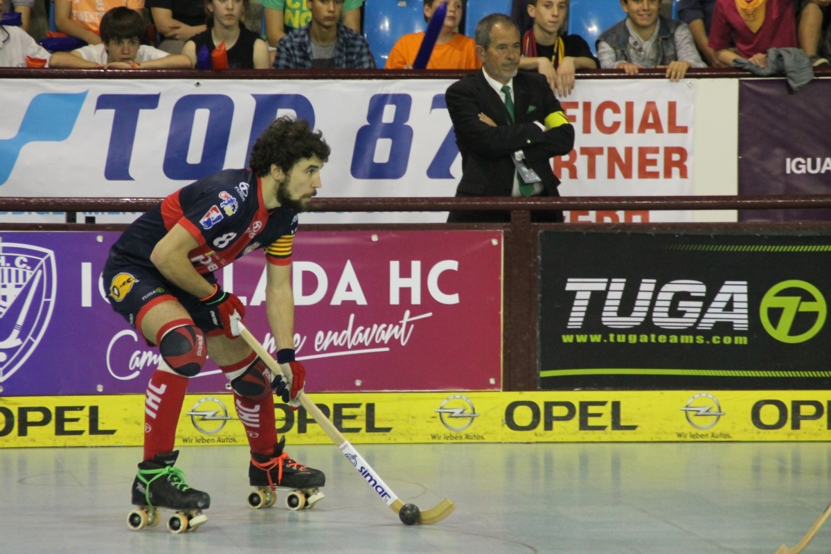 Ton Baliu defensant els colors de l'IHC a la Copa Cers