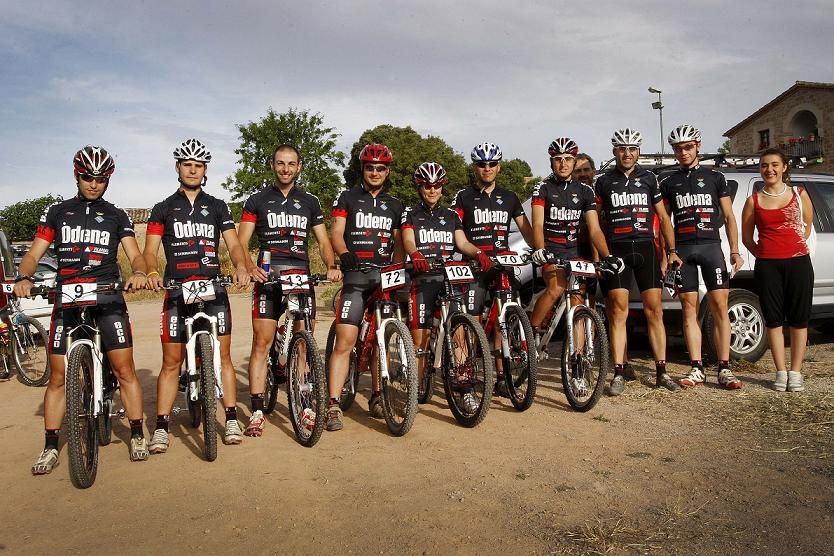 Dotze ciclistes de l'Òdena van participar a la 1a prova de l'Anbaso a St. Pere Sallavinera