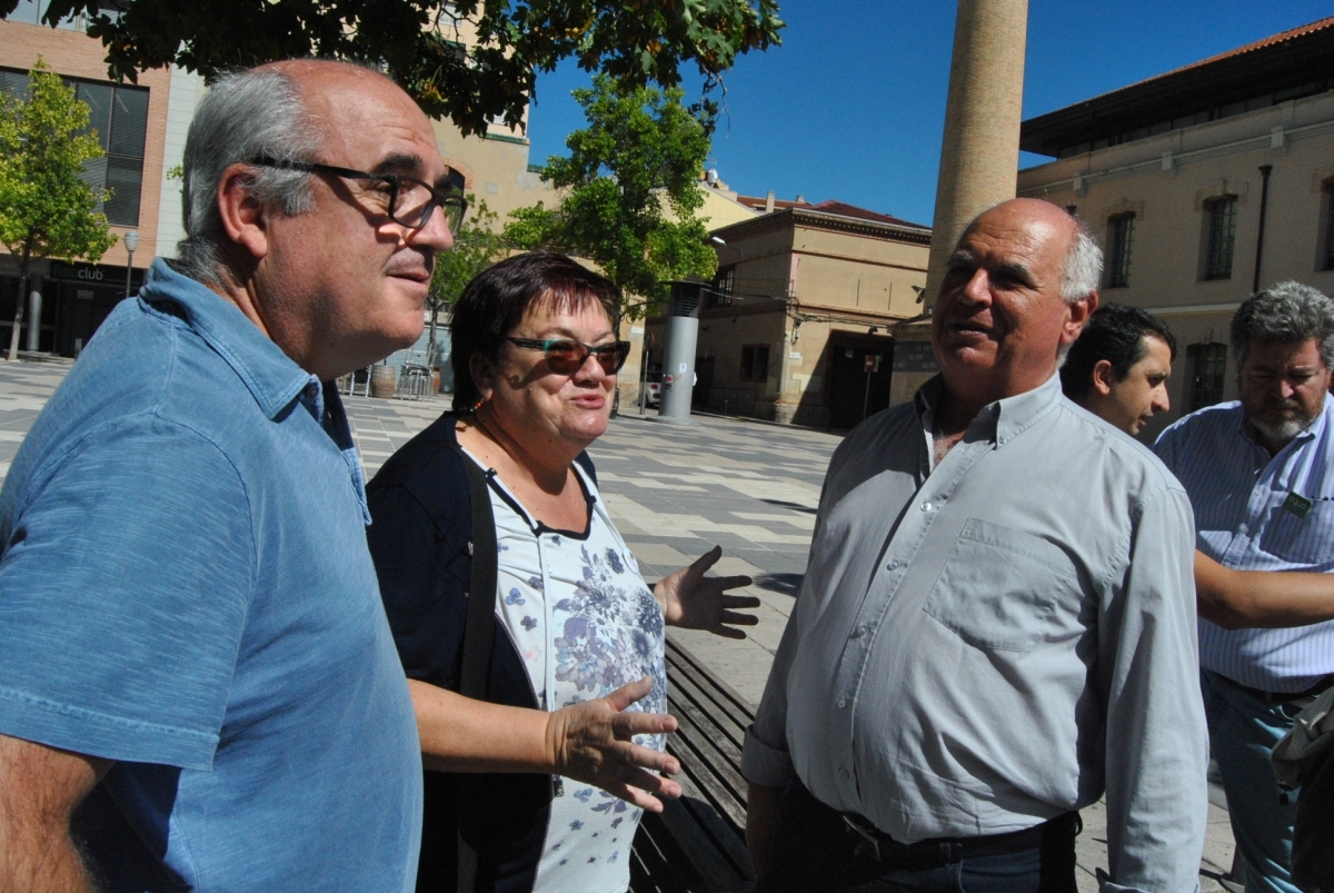 Rabell, dreta, amb Eusebi Alonso i Maribel Nogué