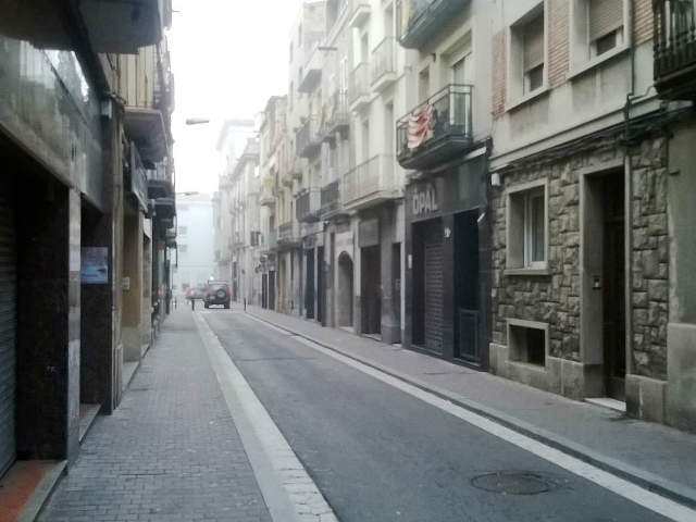 El carrer Òdena, una de les propostes de vianalització