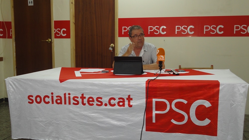 El primer secretari de l'agrupació local del PSC de Vilanova, Carles Mayoral