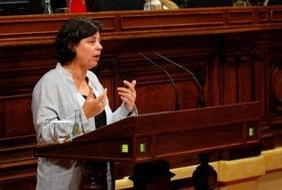 Laura Massana en la sessió parlamentària