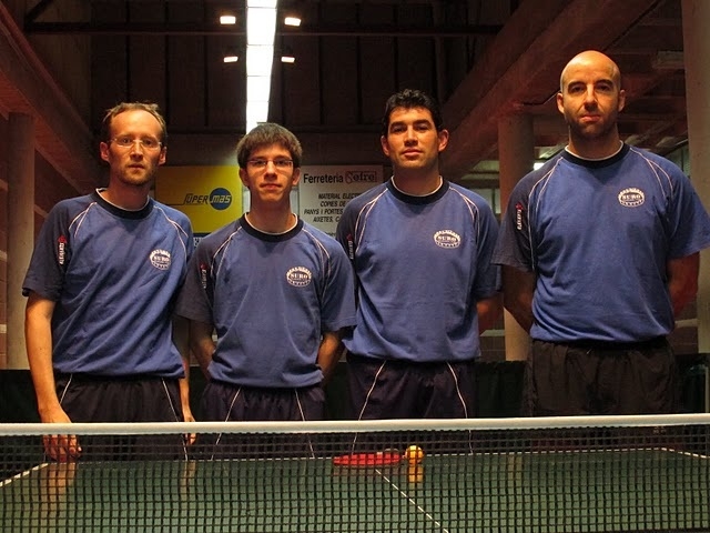 3a nacional. D'esquerra a dreta, Roger Domingo, Ricard Alert, Josep Ma Alonso i Joan Bertran