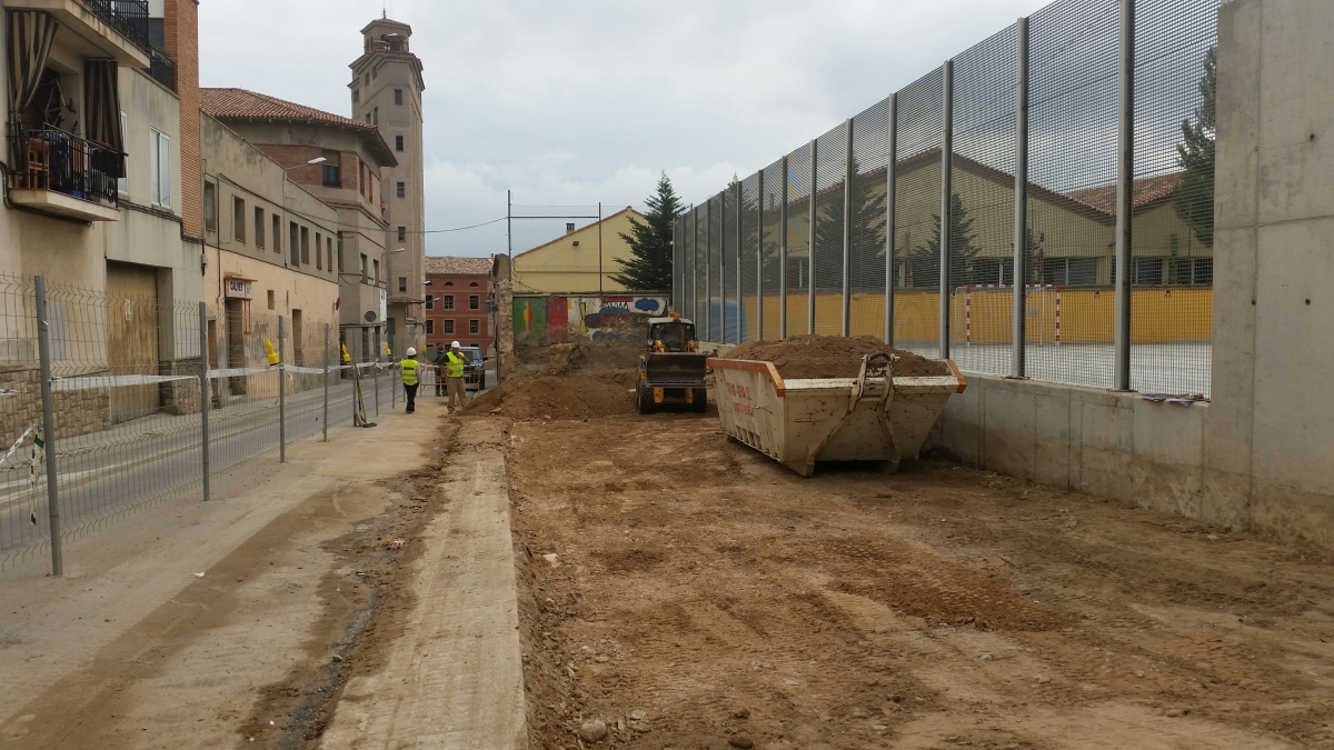 Les obres al carrer Portal, primera fase de l'actuació