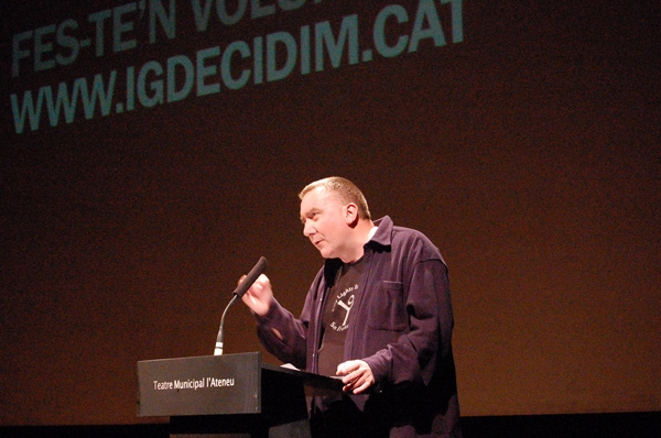 Matthew Tree a la presentació d'IGDecidim