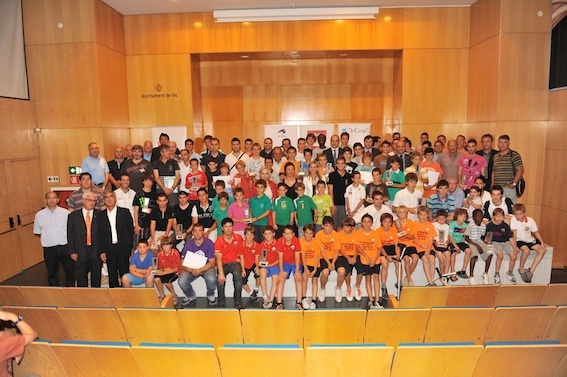 L'equip a la Festa dels Campions