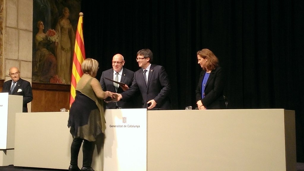 El reconeixement a la perfumeria Cal Gaspar, també aquest dimarts