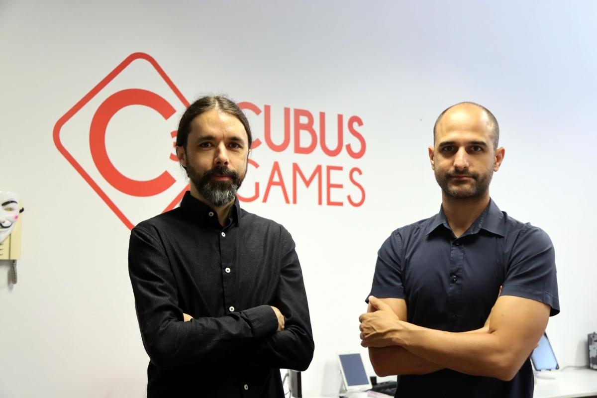Quim Garreta i Jordi Solà, dos dels socis fundadors de Cubus Games (Mar Martí/ACN)