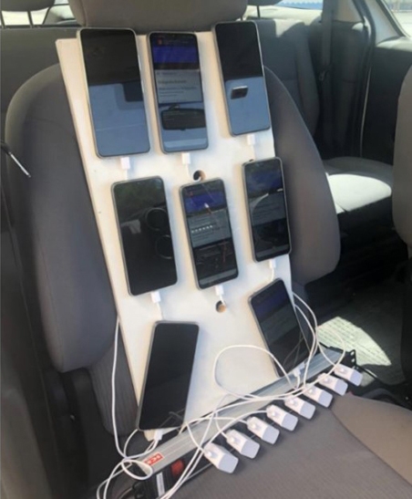 Terminals a punt pel test. DIBA.