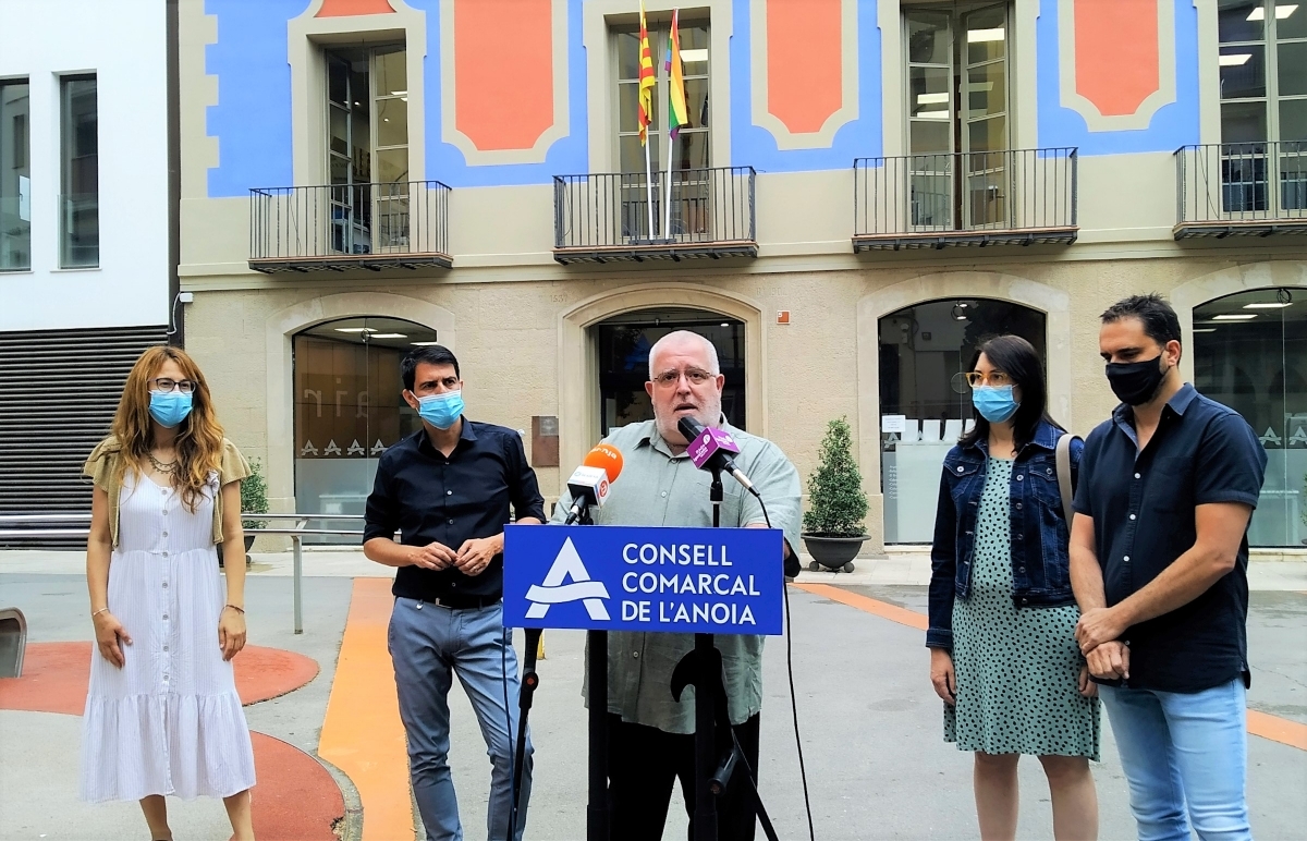 Xavier Boquete, president del Consell, en la roda de premsa