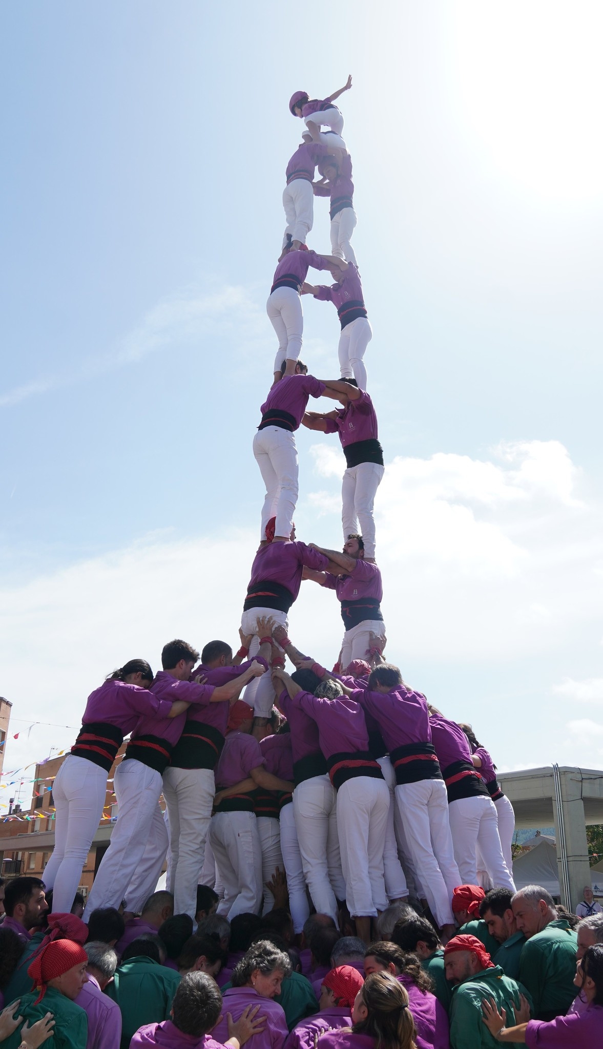Torre de vuit amb folre dels Moixiganguers. Pau Corcelles.