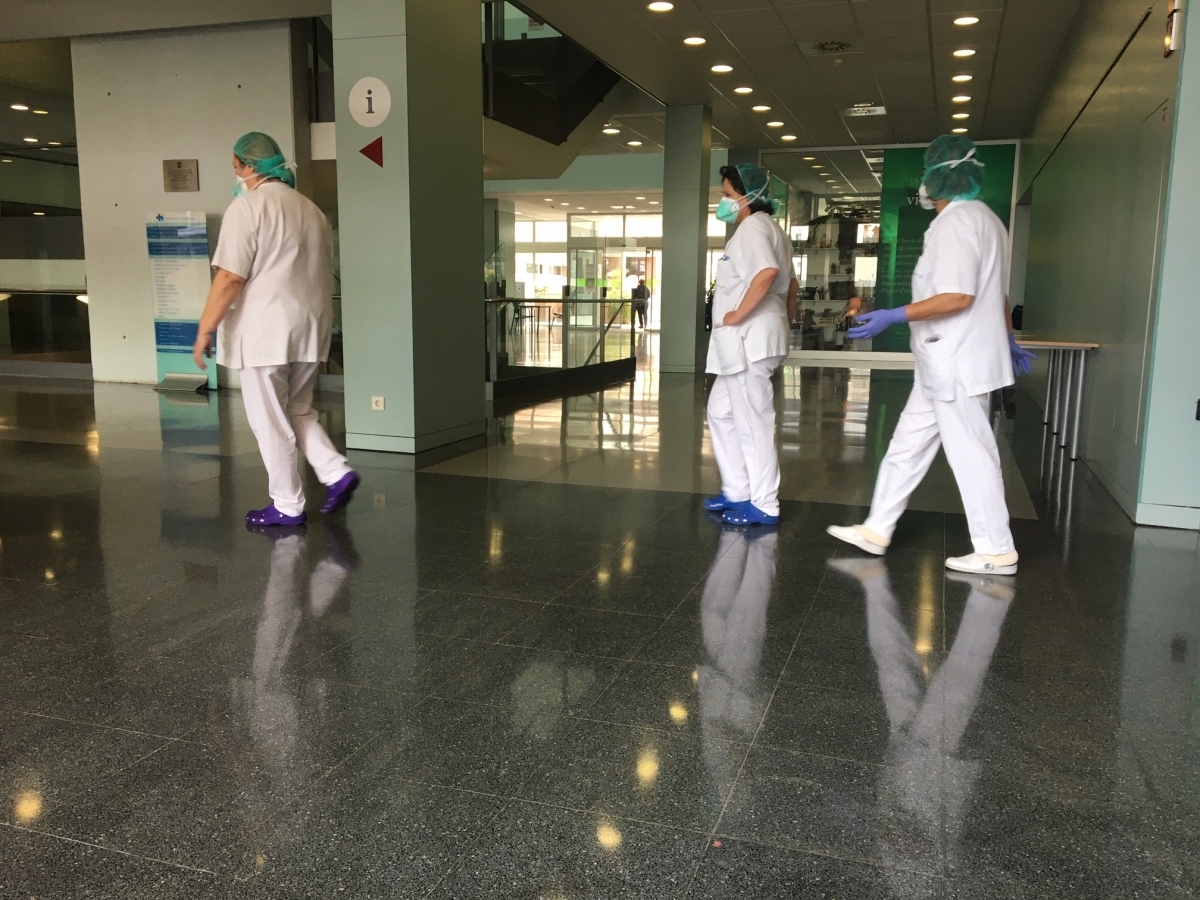 Personal de l'Hospital d'Igualada durant el confinament (Foto: TCM)