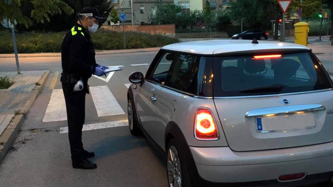 Imatge d'arxiu d'un control policial