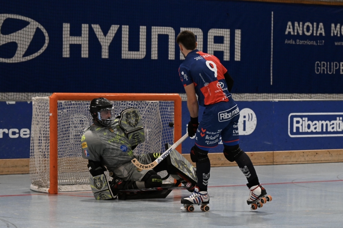 Gol de l'Igualada. Xavi Garcia.