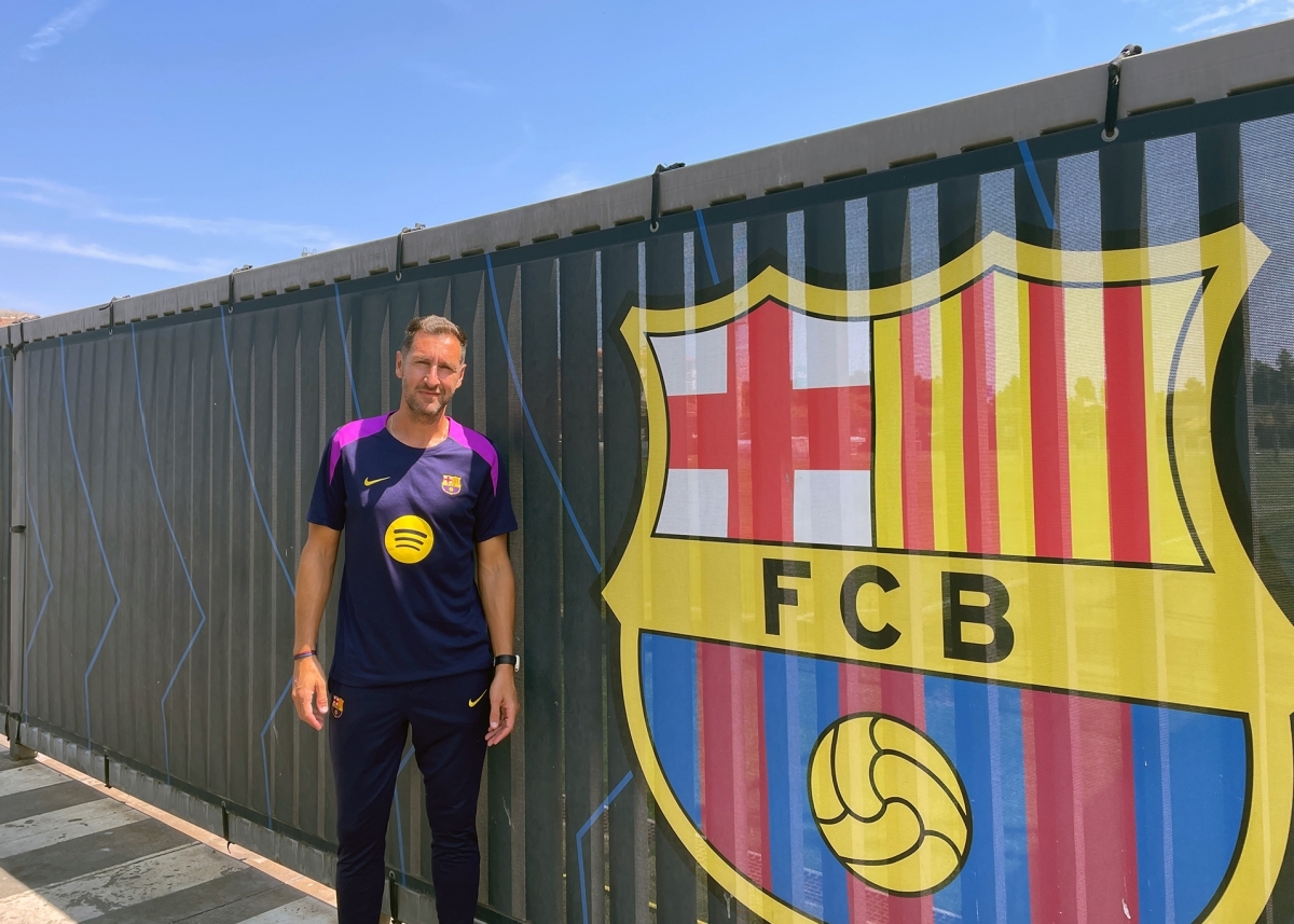Marc Sellarès a la ciutat esportiva Joan Gamper. Marc Soler.