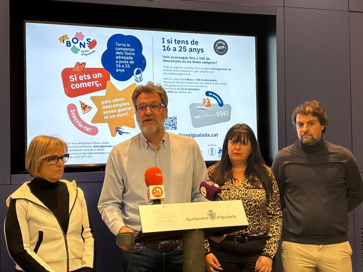 Jordi Marcè durant la presentació. Ajuntament d'Igualada.