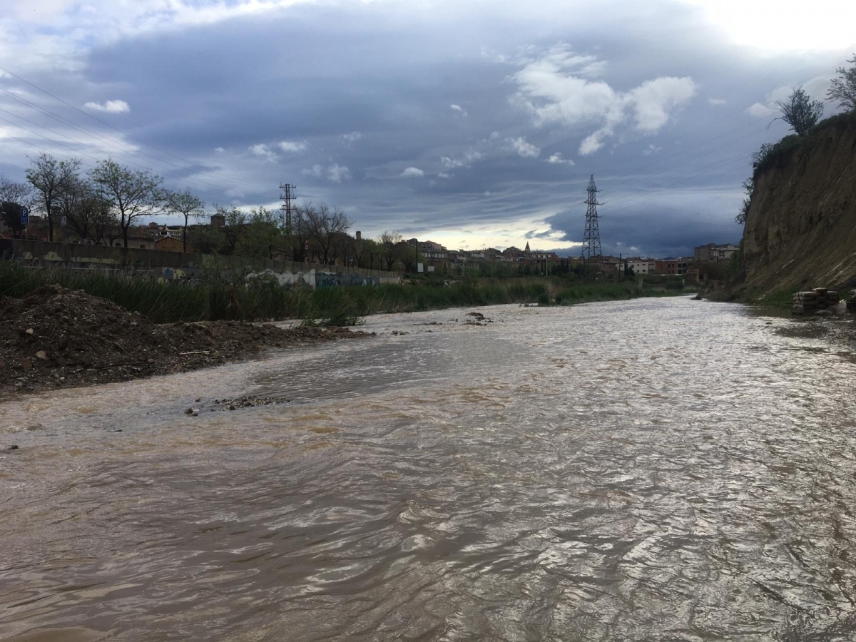El riu Anoia, a Igualada FOTO: TCM