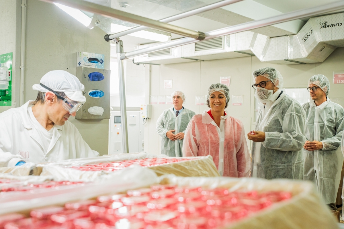 Visita de la consellera. Àuria.