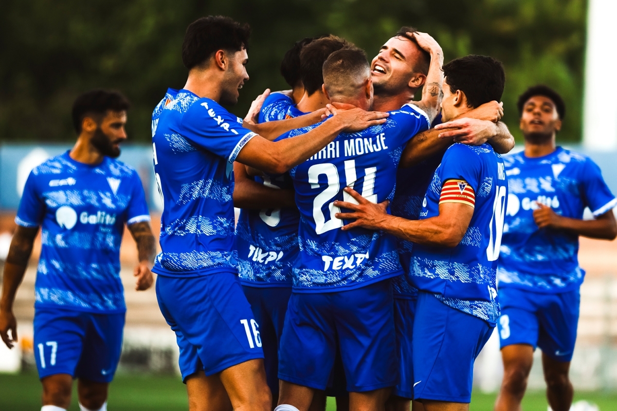 CFI masculí celebrant el gol. Núria Fau. CFI.