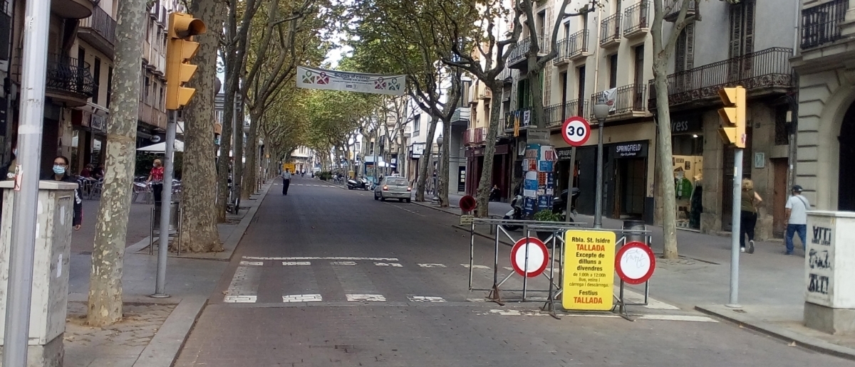 La Rambla Sant Isidre, un dels eixos comercials igualadins