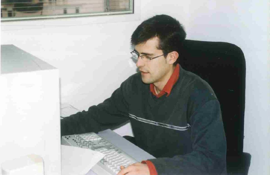 Miquel Ridao treballant a FITEX l’any 2003