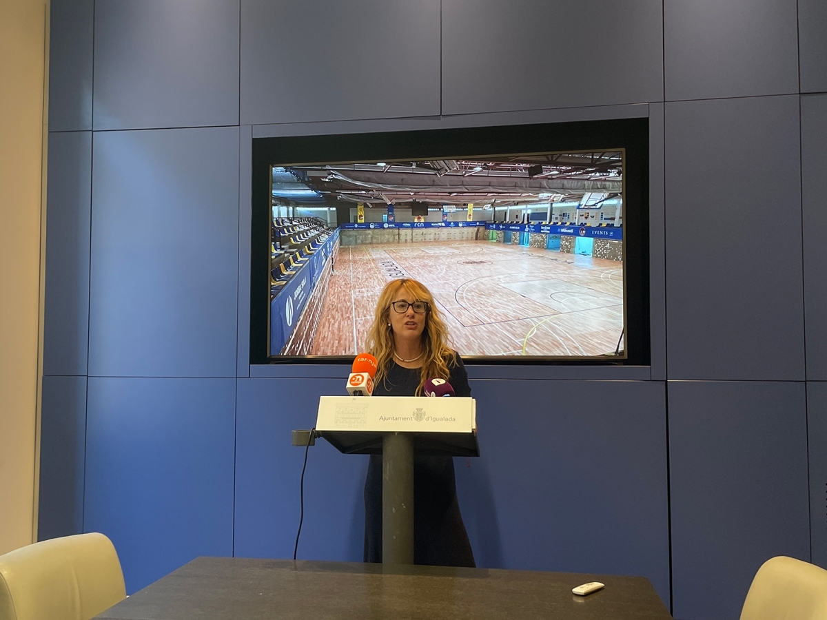 Patrícia Illa durant la presentació de les millores. Marc Soler.