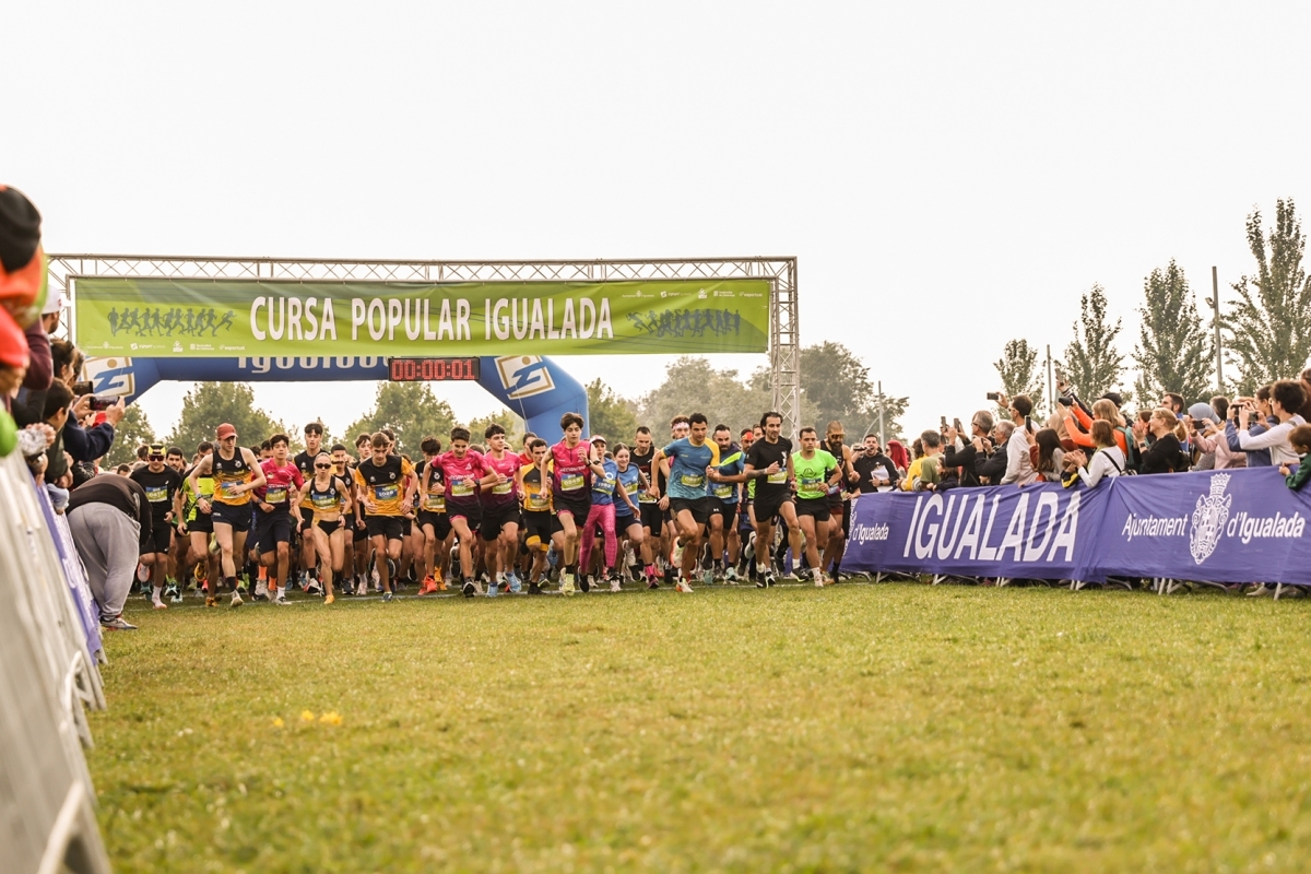 Sortida de la cursa. Consell Esportiu Anoia.