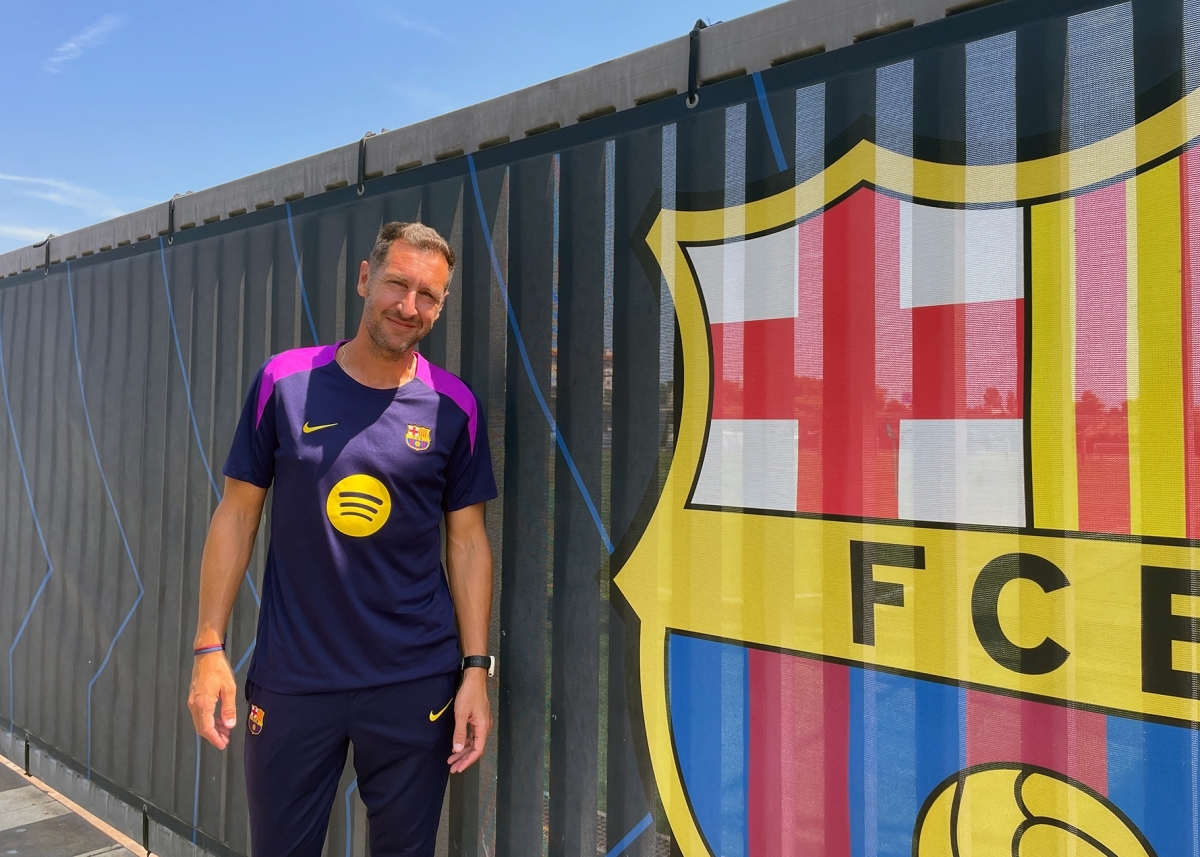 Marc Sellarès a la ciutat esportiva Joan Gamper. Marc Soler.