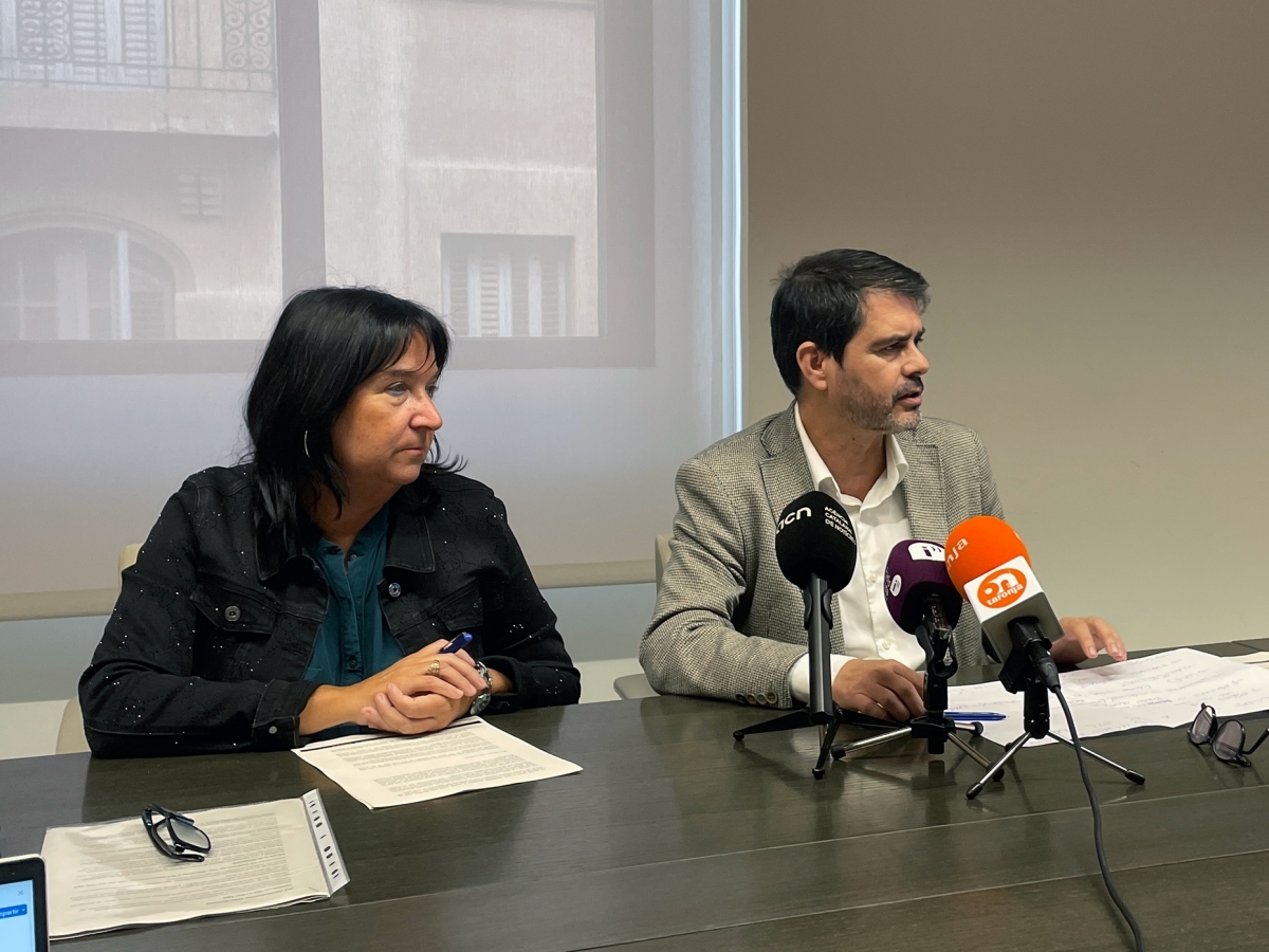 Duch i Castells durant la presentació de pressupostos. Marc Soler.