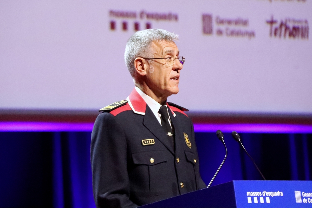 Miquel Esquius en l'acte del Dia de les Esquadres. Nico Tomás.
