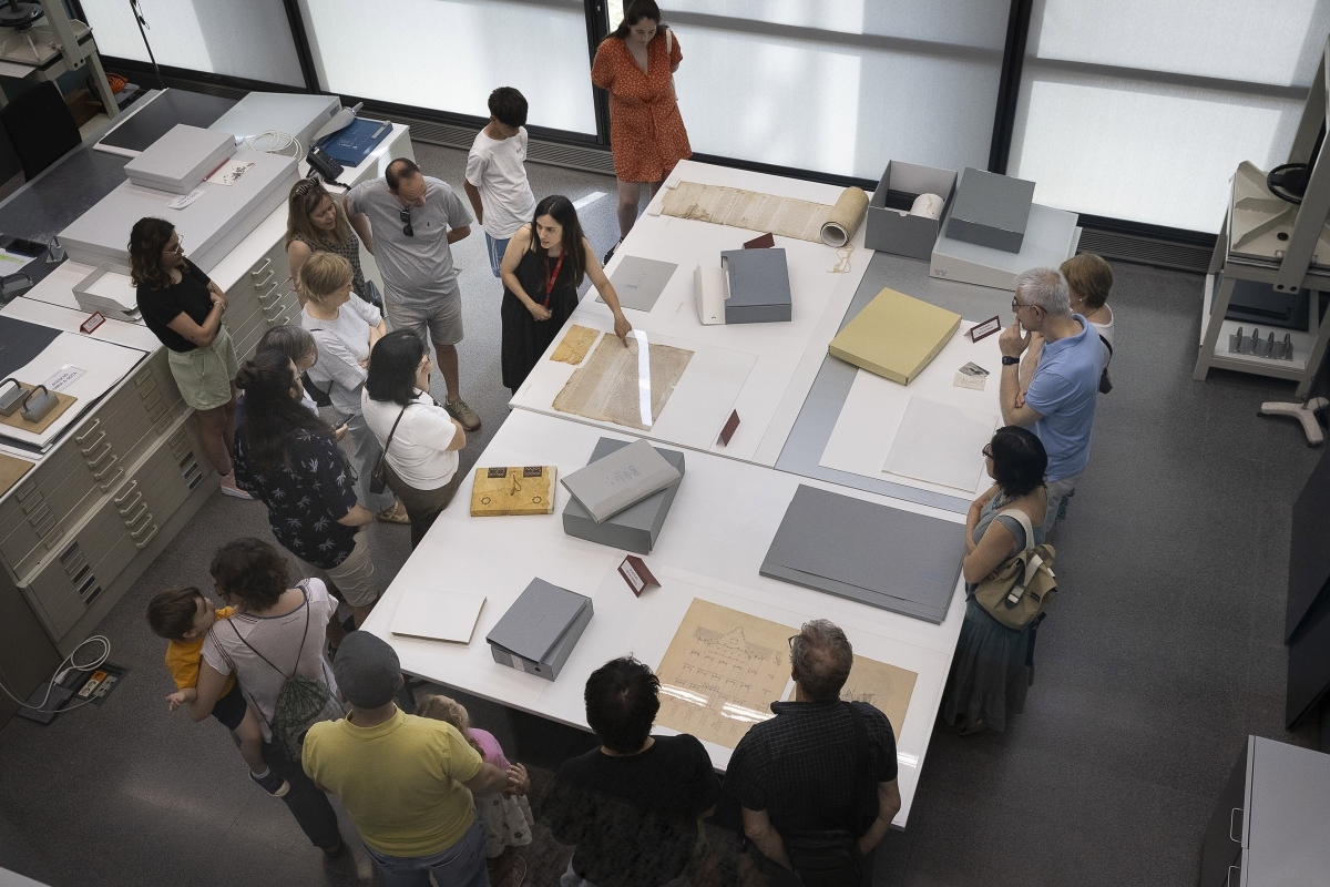 Visita guiada a l'Arxiu Nacional de Catalunya. Jordi Play / Departament de Cultura.