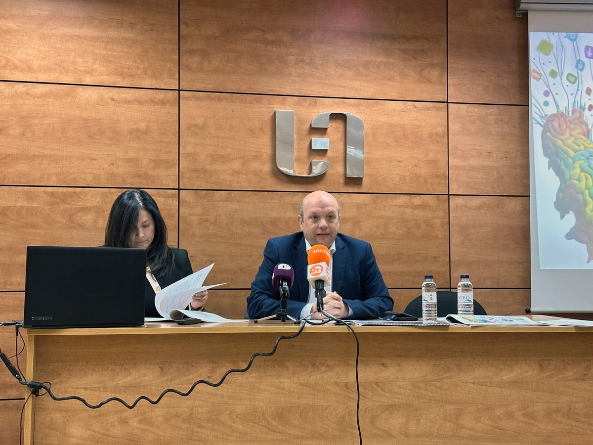 Joan Mateu durant la presentació del Fòrum. Marc Soler.