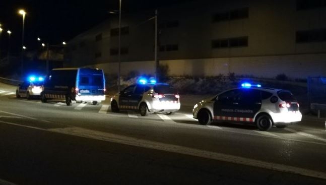 Les patrulles dels Mossos d'aquest dimecres FOTO: CDR