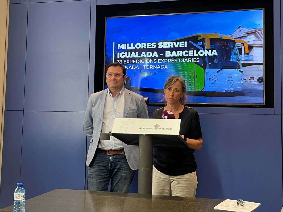Miquel Vives i Susi López en la presentació de les millores. Marc Soler.
