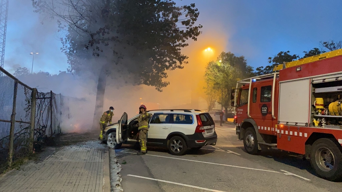 Imatge de l'incendi de divendres al vespre FOTO: Marc Castells