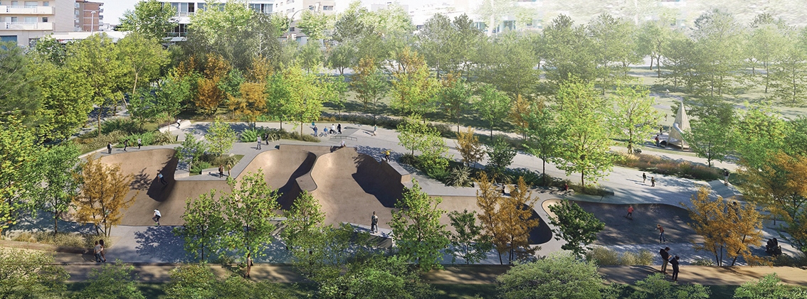 Imatge virtual del futur skate parc (Ajuntament d'Igualada)