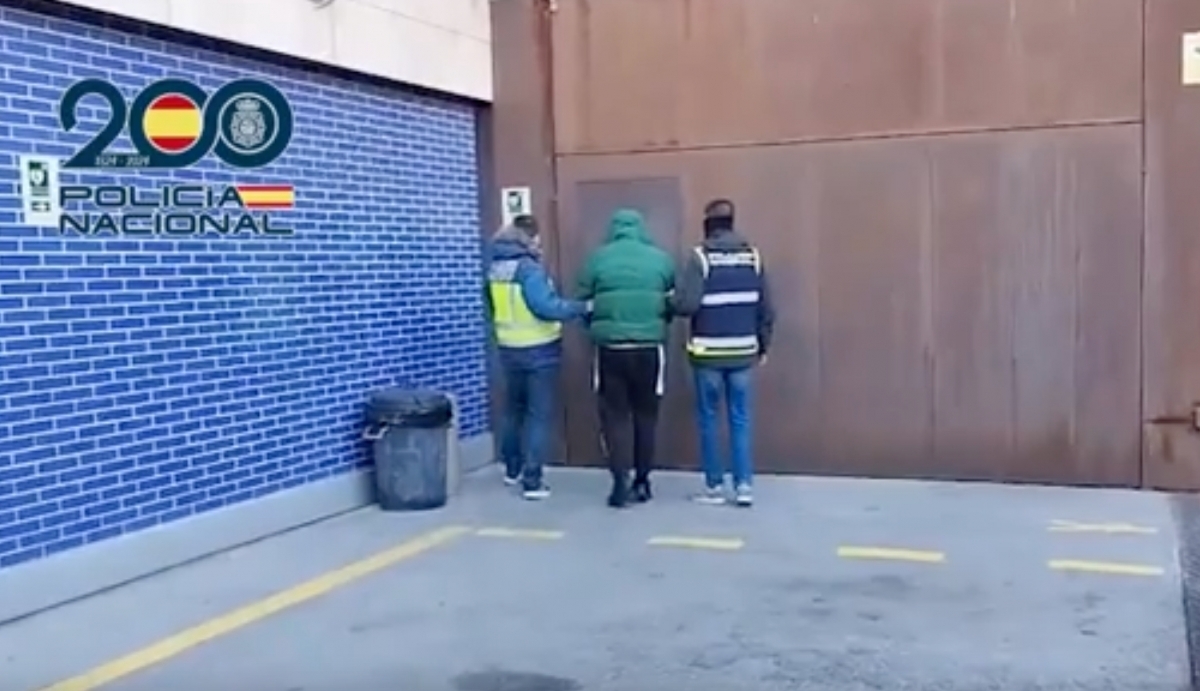 Moment de la detenció. Policia Nacional. ACN.